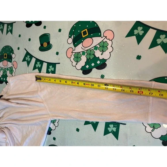 Jane + Delancey Womens XL Light Pink Crew Neck Sweatshirt Long Sleeve Pullover - Picture 5 of 6